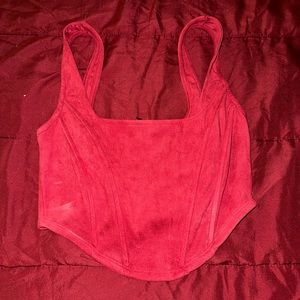 Corset red top